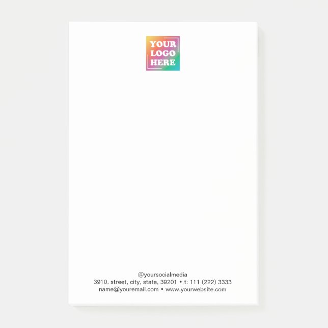 Bloco De Notas Empresa de Promocional de logotipo comercial perso (Frente)