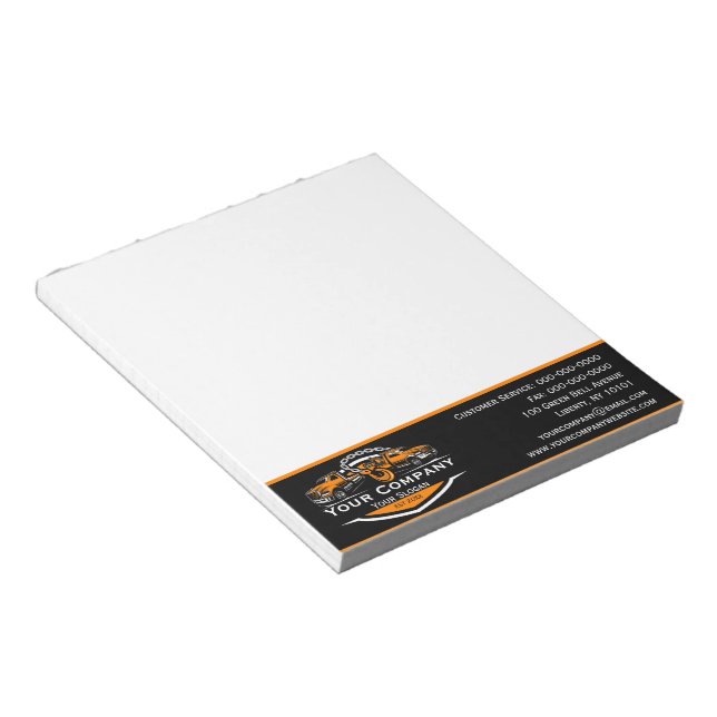 Bloco De Notas Empresa de reboque profissional, serviço de cabele (Inclinado)