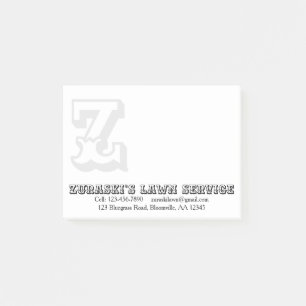 Bloco De Notas Empresa Rústica de Monograma Profissional