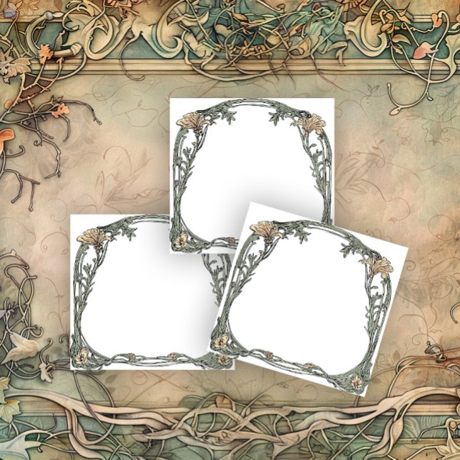 Bloco De Notas Encantador Art Nouveau (Criador carregado)