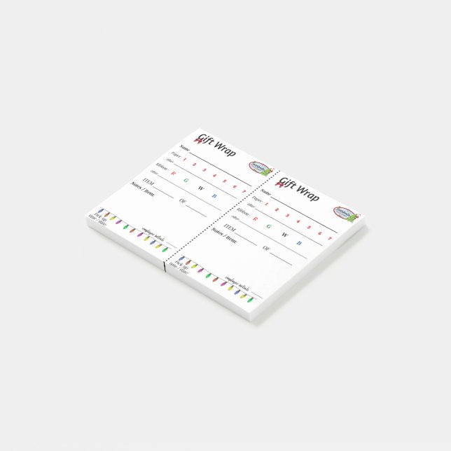 Bloco De Notas Encapsulamento de presentes de Natal de Snapodle P (Inclinado)