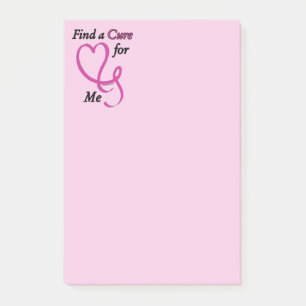 Bloco De Notas Encontre um Cancer de Cura/Coração/Mim...