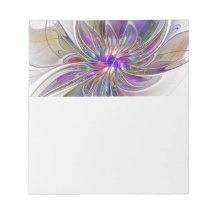 Energetic, Colorful Abstract Fractal Art Flower