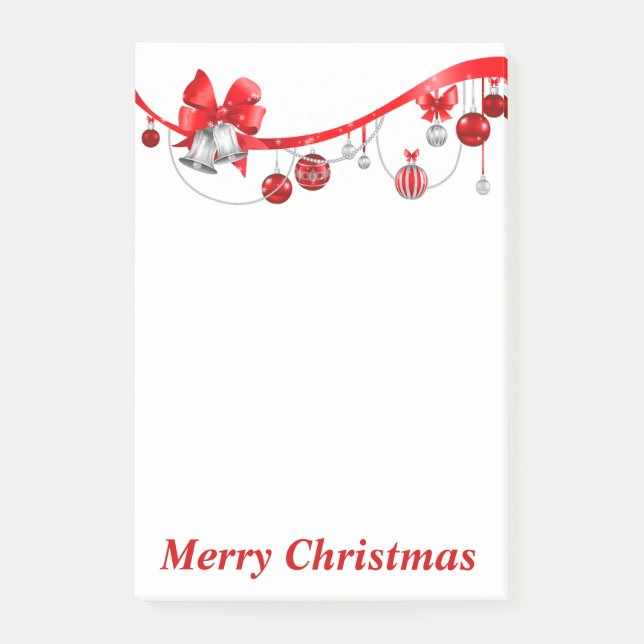 Bloco De Notas Enfeites de natal (Frente)