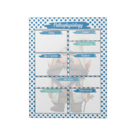 Bloco De Notas Enfermagem do Dr. Blue Gnome - Modelo de Patofisio