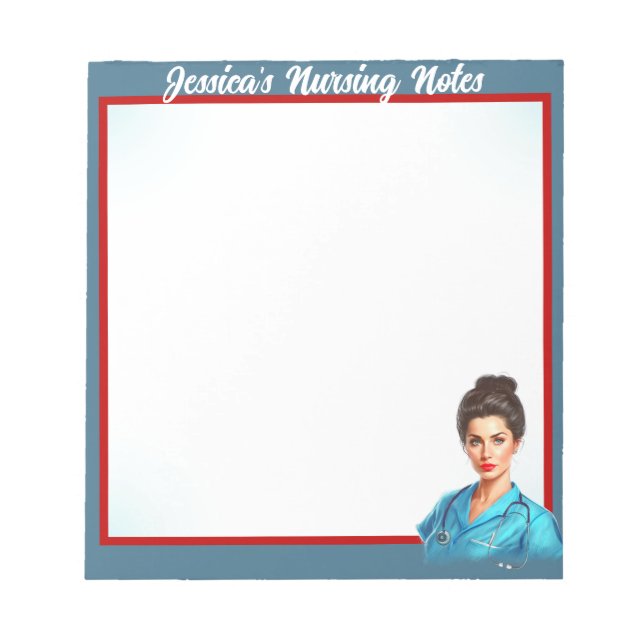 Bloco De Notas Enfermagem no meu sangue (Frente)