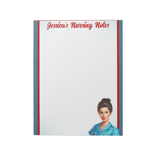 Bloco De Notas Enfermagem no meu sangue (Invertido)