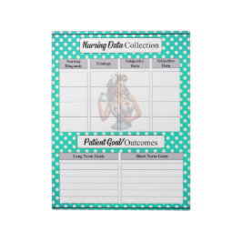 Bloco De Notas Enfermeira Abençoada Pinup_ Enfermando Coleta de D