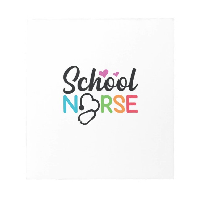 Bloco De Notas Enfermeira da Escola de Presente (Frente)