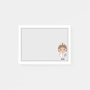 Bloco De Notas Enfermeira de desenho animado fofa