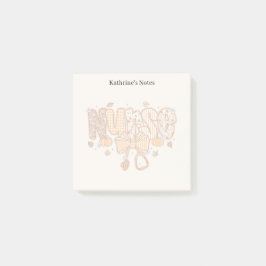 Bloco De Notas Enfermeira Médica Enfermeira de outono