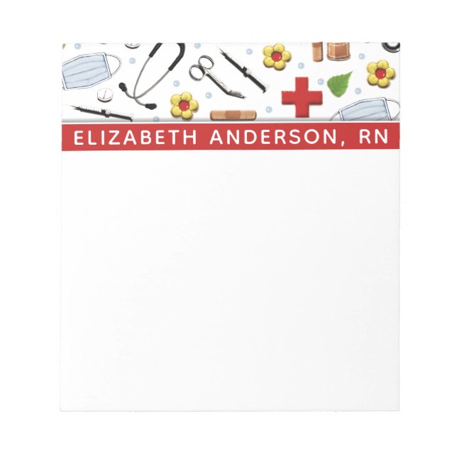 Bloco De Notas Enfermeira Personalizada (Frente)