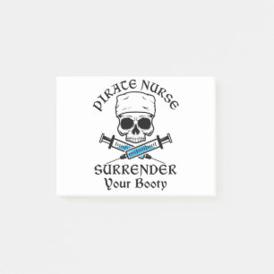 Bloco De Notas Enfermeira Pirata Entregue Sua Bootada
