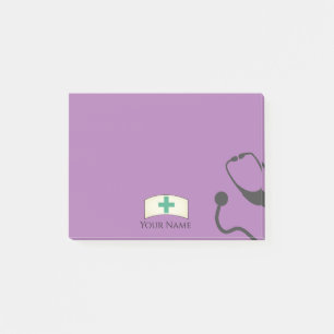 Bloco De Notas Enfermeiro Bonito Estetoscópio Médico Personaliz