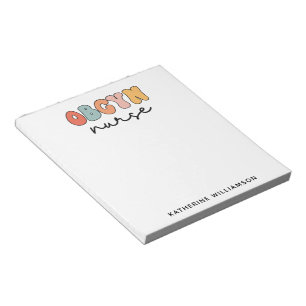 Bloco De Notas Enfermeiro de OBGYN Personalizado