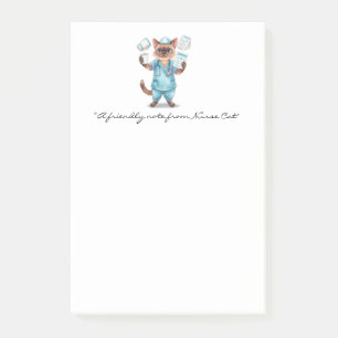 Bloco De Notas Enfermeiro Notepad com Gato Gato Gato Gato Seguran