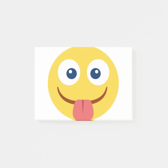 Bloco De Notas Enfiada A Língua Emoji (Frente)