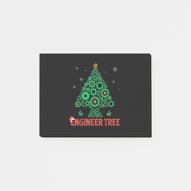 Bloco De Notas Engenharia Mecânica da Árvore Engenheiro de Natal (Frente)