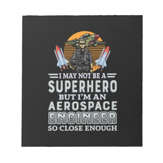 Bloco De Notas Engenheiro Eu Sou Um Engenheiro Aeroespacial (Frente)