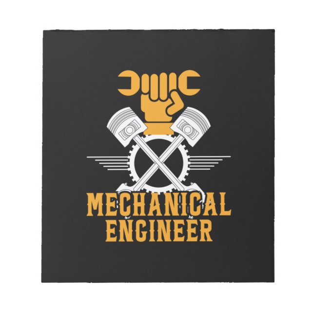 Bloco De Notas Engenheiro mecânico do engenheiro (Frente)
