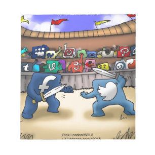 Bloco De Notas Engraçadas guerras nas mídias sociais