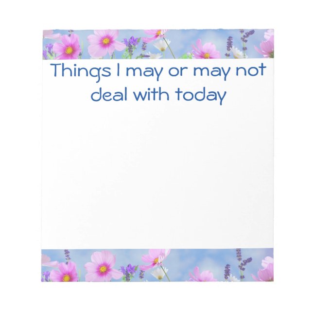 Bloco de notas engraçado (Frente)