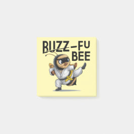 Bloco De Notas Engraçado Buzz-Fu Bee Martial Arts Postar Notas