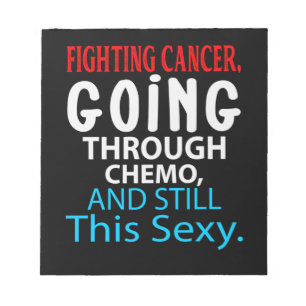 Bloco De Notas Engraçado Cancer Fighting Inspirational Quote Che