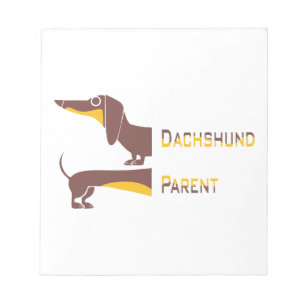 Bloco De Notas Engraçado e fofo dachshund para os pais de cães lo