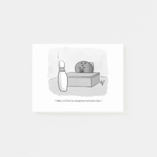 Bloco De Notas Engraçado Humor de Cartoons de Gerenciamento e Lid