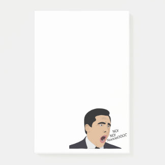 Bloco De Notas Engraçado Michael Scott gritando Sem Deus nenhum m