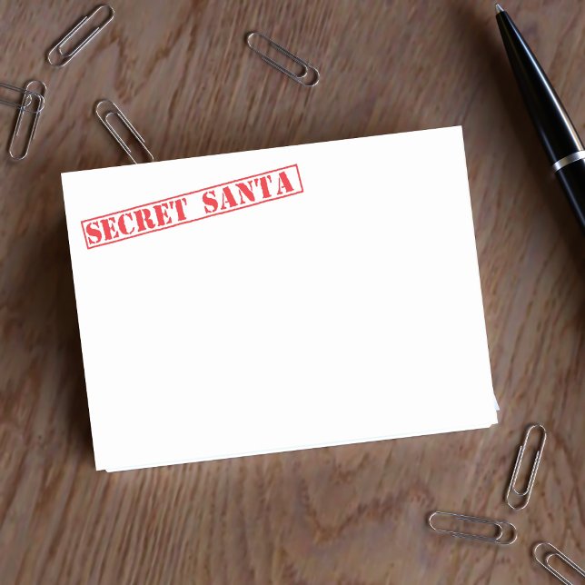 Bloco De Notas Engraçado Papais noeis Secretos de Natal Postam as (Secret Santa Post it Notes for your secret Santa notes.)