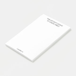 Bloco De Notas Engraçado Procrastinador Para Fazer Lista Nome Per