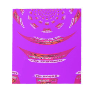 Bloco De Notas Engraçado, sinto sua falta, estou entediado