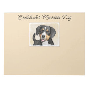 Bloco De Notas Entlebucher Mountain Dog Pintura Original