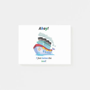Bloco De Notas Entregar Ahoy 7 Pés Abaixo da Keek