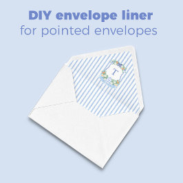 Bloco De Notas Envelope Pintado Pintado Pelas Mãos Azul