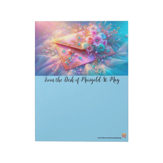 Bloco De Notas Envelope Sonhador de Caracóis (Invertido)