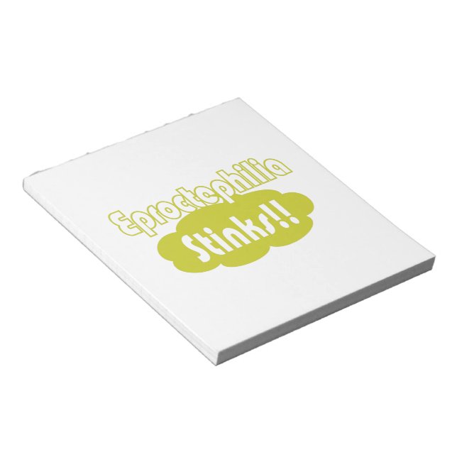 Bloco De Notas Eproctofilia Cheira! (Inclinado)