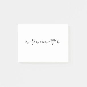 Bloco De Notas Equação de campo Einstein da relatividade geral