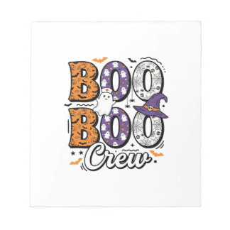 Bloco De Notas Equipe Boo Enfermeira Design de Camisa Vintage de 