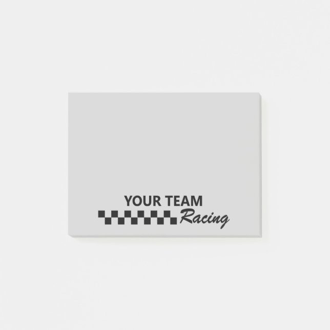 Bloco De Notas Equipe de motoesporte (Frente)