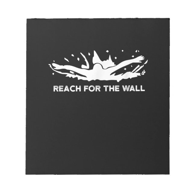 Bloco De Notas Equipe de Natação do esporte para nadadores engraç (Frente)