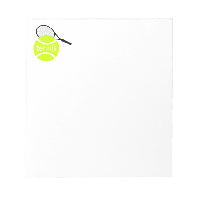 Bloco De Notas equipe tênis (Frente)
