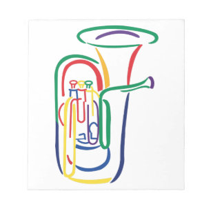 Bloco De Notas Esboço da tuba