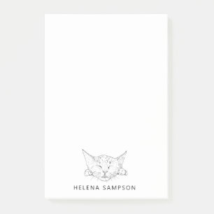 Bloco De Notas Esboço engraçado dos gatos do sono do gatinho