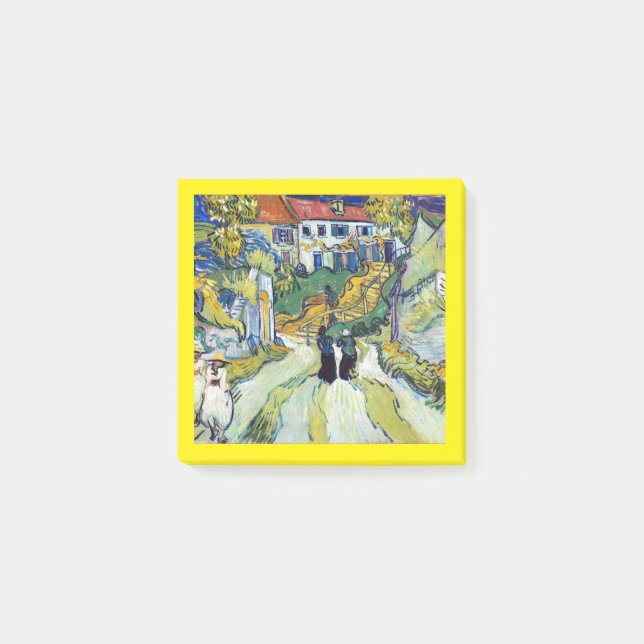 Bloco De Notas Escada de Vincent van Gogh em Auvers (1890) (Frente)