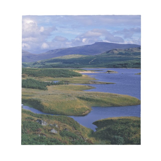 Bloco De Notas Escócia, Highland, Wester Ross, Loch Garry. Um (Frente)