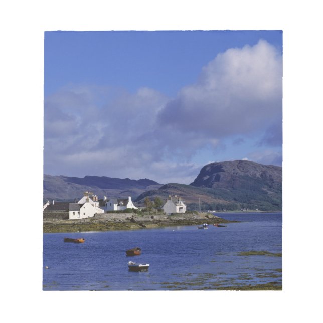 Bloco De Notas Escócia, Highland, Wester Ross, Plockton. (Frente)