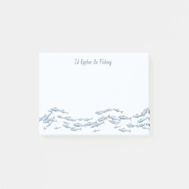 Bloco De Notas Escola de Pesca 4 x 3 (Frente)